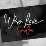 When Love Font Poster 1