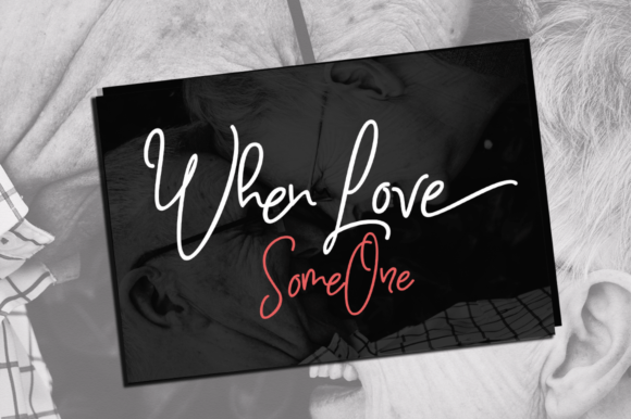 When Love Font Poster 1