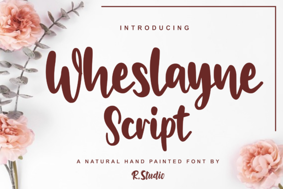 Wheslayne Script Font Poster 1