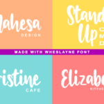 Wheslayne Script Font Poster 3