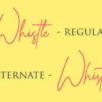 Whistle Font Poster 4