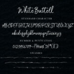 White Buttell Font Poster 11