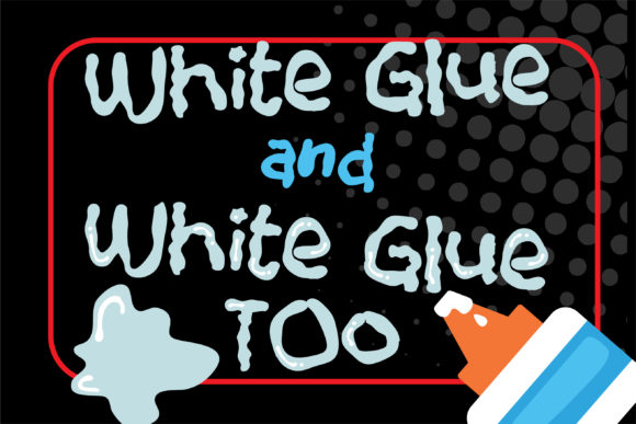 White Glue Duo Font Poster 1