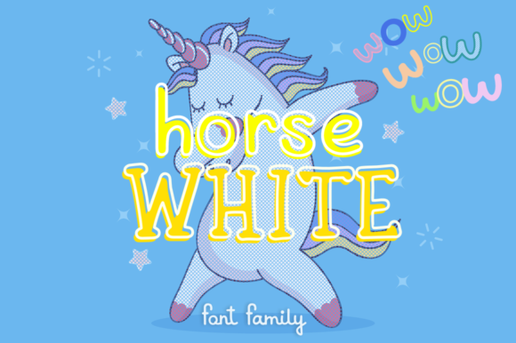 White Horse Font White Horse Font Poster 1