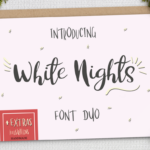 White Nights Font Poster 1