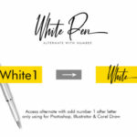 White Pen Script Font Poster 5