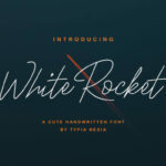 White Rocket Font Poster 1