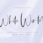 White WInter Font Poster 1