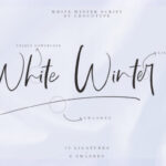 White WInter Font Poster 2