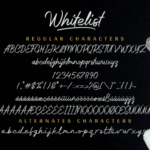 Whitelist Font Poster 11