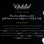 Whitelist Font Poster 12