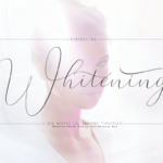 Whitening Font Poster 1