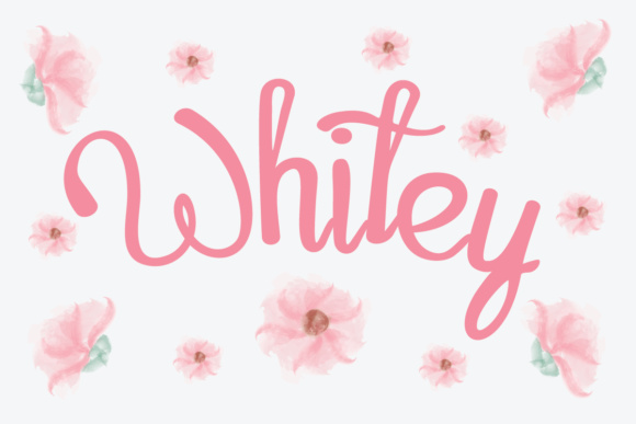 Whitey Script Font Poster 1