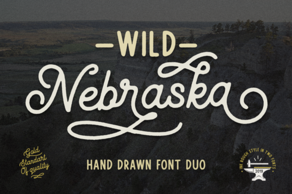 Wild Nebraska Font Poster 1