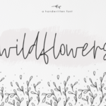 Wildflowers Font Poster 1