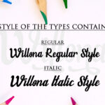Willona Font Poster 3