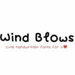 Wind Blows Font Poster 1