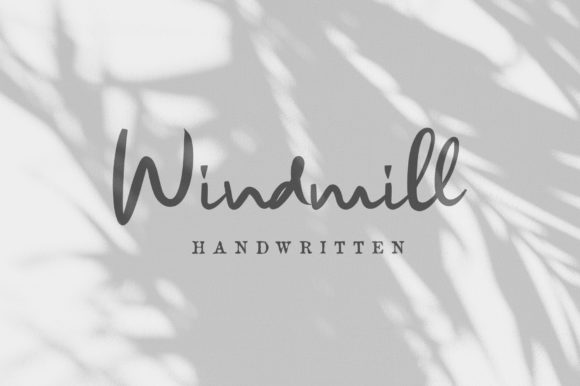 Windmill Font Poster 1