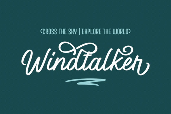 Windtalker Font Poster 1
