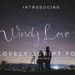 Windy Love Font Poster 1