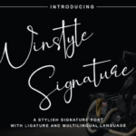 Winstyle Signature Font Poster 1