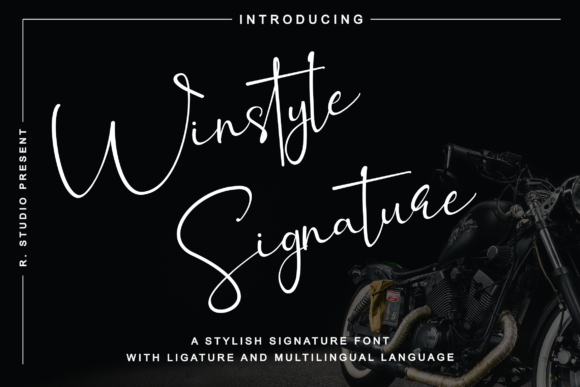 Winstyle Signature Font Poster 1