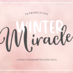 Winter Miracle Font Poster 1