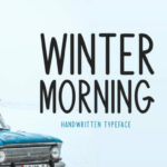 Winter Morning Font Poster 1