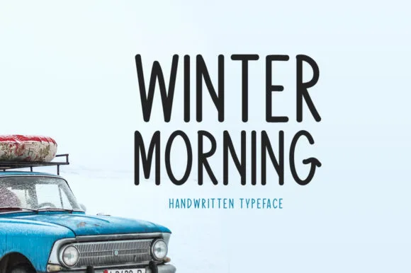 Winter Morning Font Winter Morning Font Poster 1