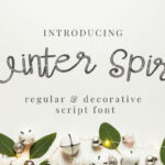 Winter Spirit Font Poster 1