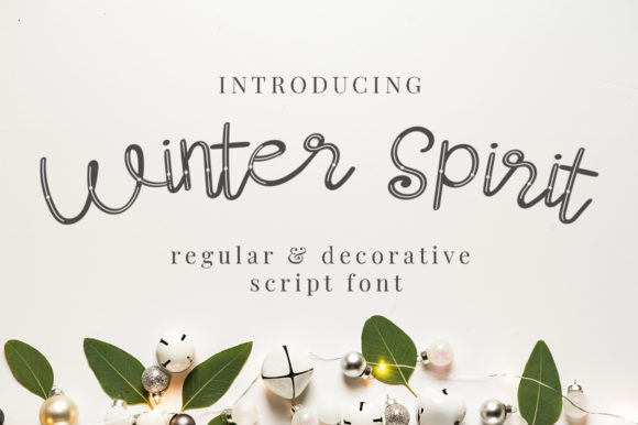 Winter Spirit Font Poster 1