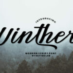 Winther Script Font Poster 1