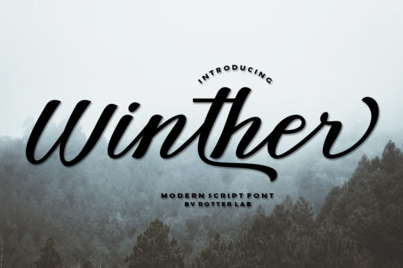 Winther Script Font Poster 1