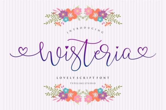 Wisteria Script Font