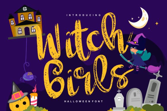 Witch Girls Font Poster 1