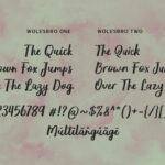 Wolesbro Font Poster 6