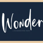 Wonder Font Poster 1