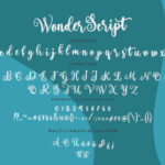 Wonder Script Font Poster 7