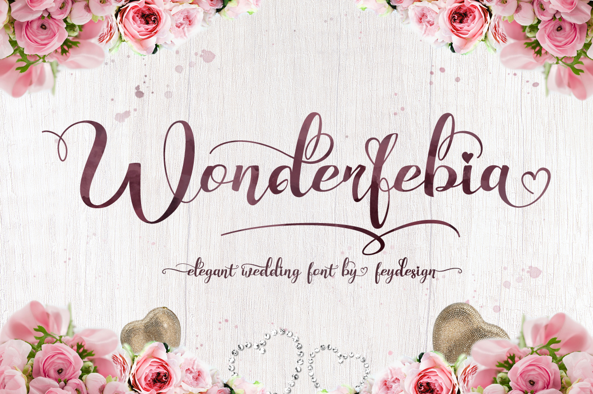 Wonderfebia Font Poster 1