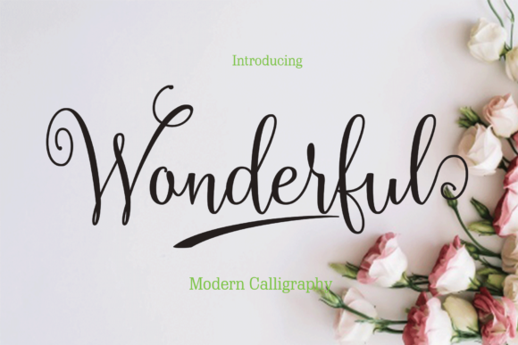 Wonderful Font Wonderful Font Poster 1