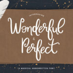 Wonderful & Perfect Font Poster 1