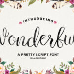 Wonderful Script Font Poster 1