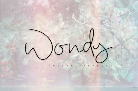 Wondy Font Poster 1
