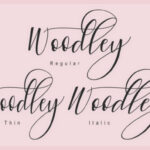 Woodley Font Poster 7