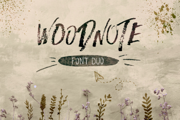 Woodnote Font Poster 1