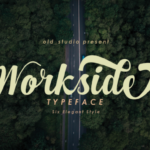 Workside Script Font Poster 2