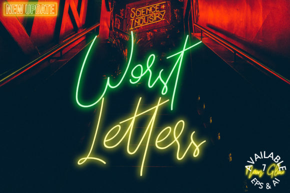 Worst Letters Font Poster 1