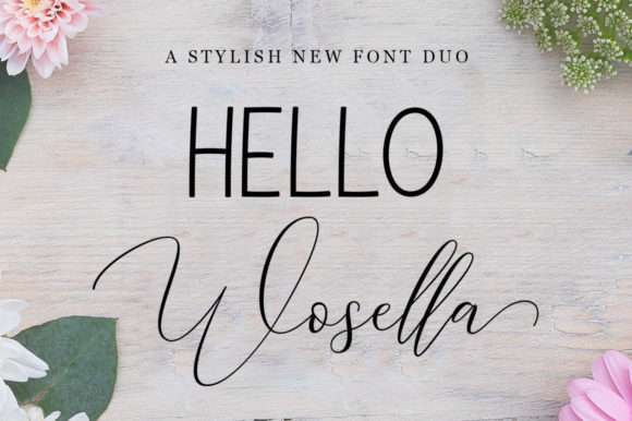 Wosella Duo Font Poster 1