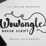 Wowangle Font Poster 1