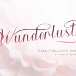 Wunderlust Font Poster 1